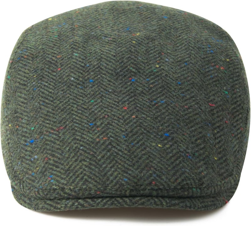 FEINION Men Wool Blend Flat Cap Tweed Newsboy Ivy Hat - Image 3